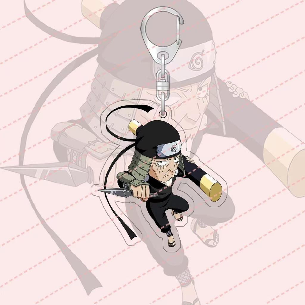 Anime Naruto Acrylic Keychain Accessaries Uzumaki Naruto Cartoon Keyring