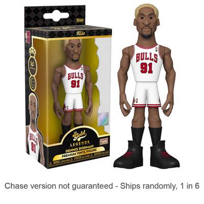 NBA-legender: Dennis Rodman 5" Vinyl Gold Chase leveres 1 i 6