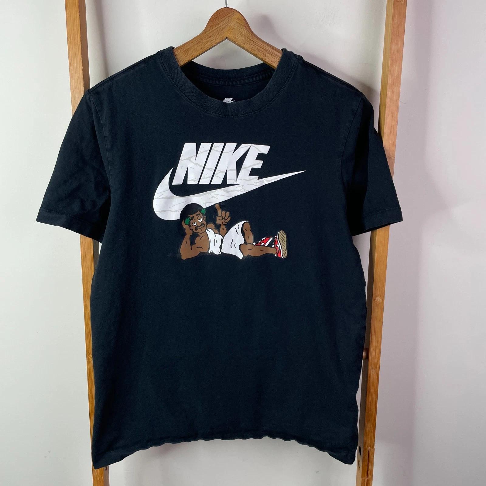 Sportswear Shoecrates Futura shirt Men Medium Black Graphic Print Crew Neck 4XL