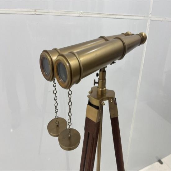 

Античный латунный бинокль с подставкой для штатива Красивый подарок ручной работы Идеальные морские предметы