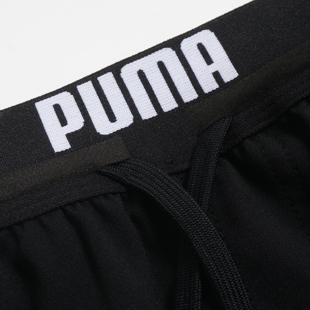 Puma Letter Logo Comfortable Elastic Waist Flat Angle Sports Training Swim Shorts Men Swim Shorts Black 100003230-200