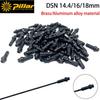 10pcs Pillar DSN Highway Bicycle Nipples 14G 14mm 16mm 18mm Anti Wear Mountain Bike Copper Strip Cap Brass/Aluminum alloy