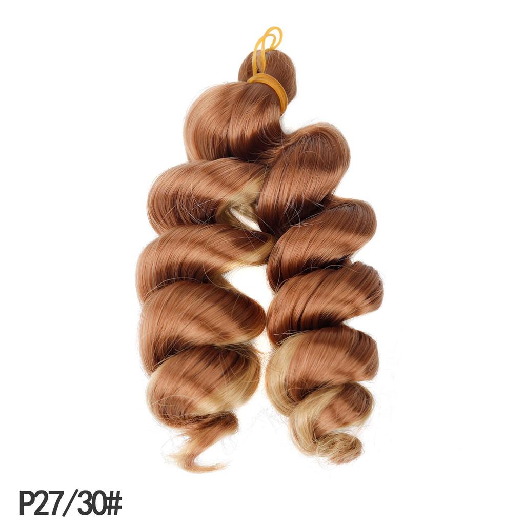 Short French Curly Crochet Hair Loose Wave Synthetic Braiding Hair Extensions for Black Women