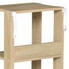 Wooden Wall Bookcase Shelf with 3 Shelves, Anti-Tipping, Anti-Slip Feet, 40x29.2x87.9cm