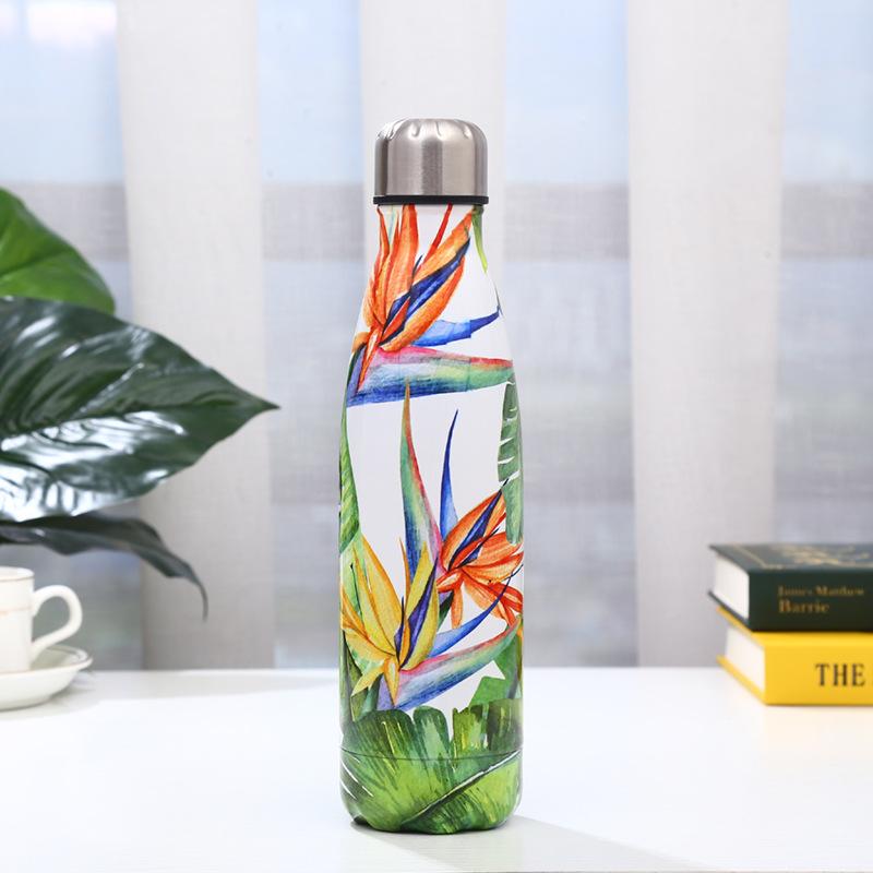 Coca Cola Bottle Double Layer 304 Stainless Steel Insulated Cup Outdoor Sports Water Bottle Bowling Cup 500ml