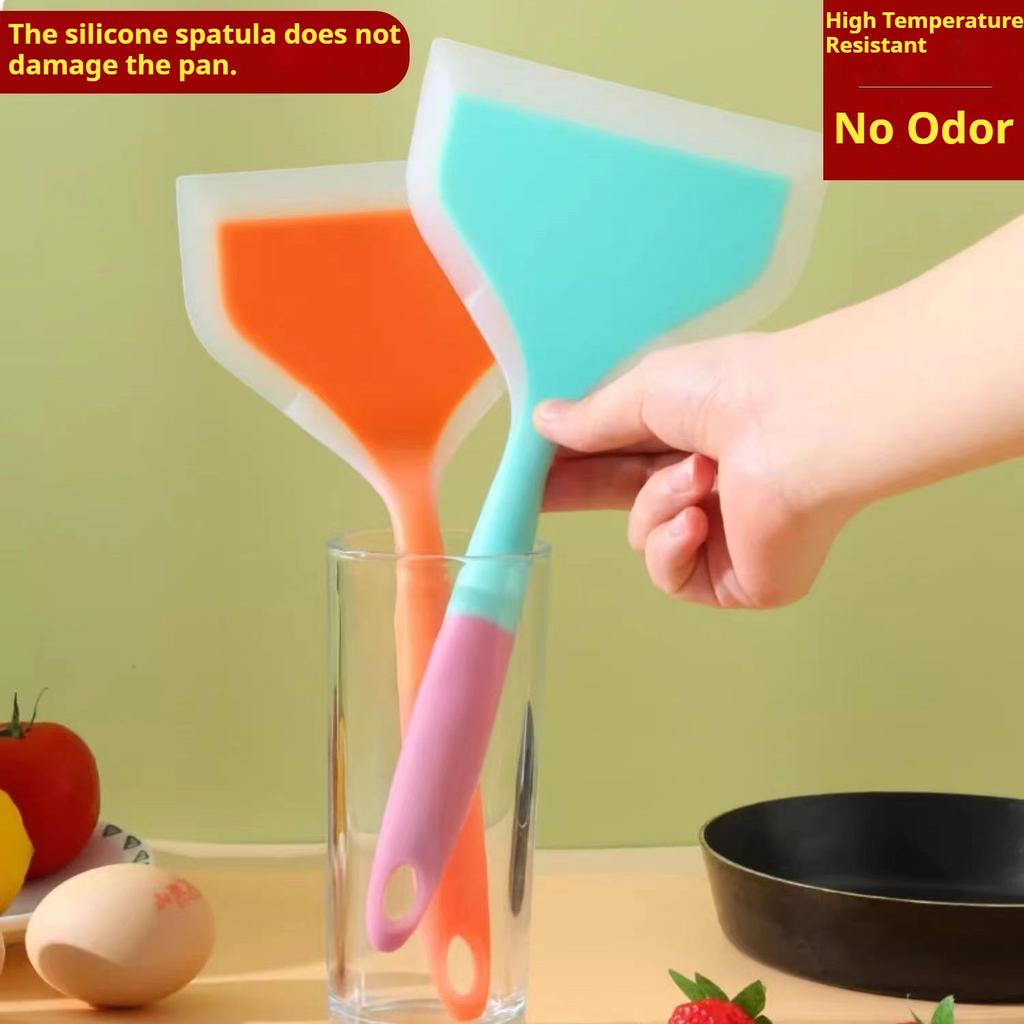 Silicone spatula non-stick spatula tamagoyaki spatula thick egg roasting spatula frying pan spatula nougat spatula kitchen tools
