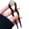 Modische U-förmige Haarnadel Haargabel Trendiges Acrylperlenmaterial Haarspange für Damen Mädchen Retro Schmuck Haaraccessoires
