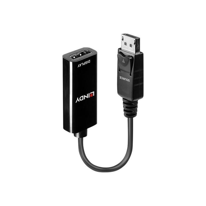 Adapter - LINDY - DisplayPort To HDMI - UHD 4K - 15cm - Passive
