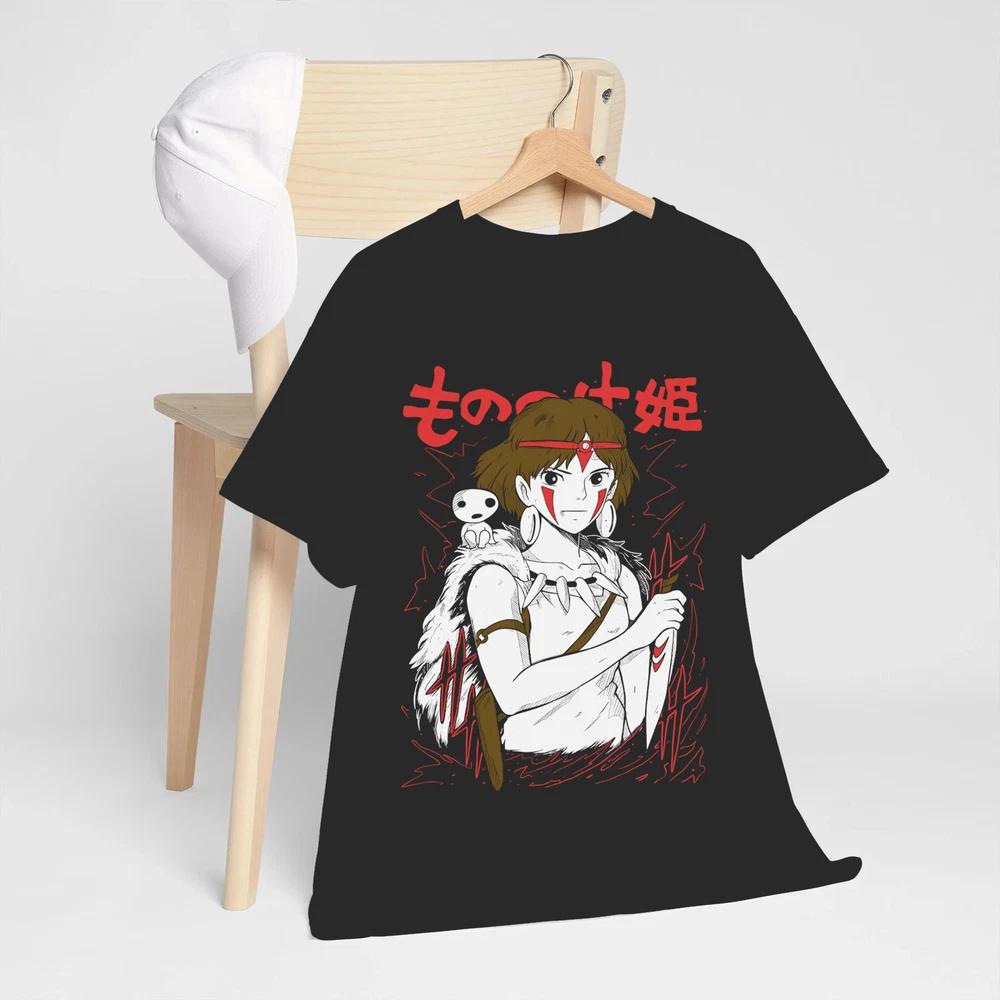 Anime Princess Mononoke Black TShirt S