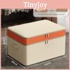 Multifunctional Clothing Storage Bin With Handle And Cover For Closet And Storage Room