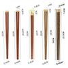 Premium Wood Red SandalWood Chopsticks with Gift Box Packaging Kitchen Household Tableware Nutural Wooden Chinese Style Chopsticks and Rest Set