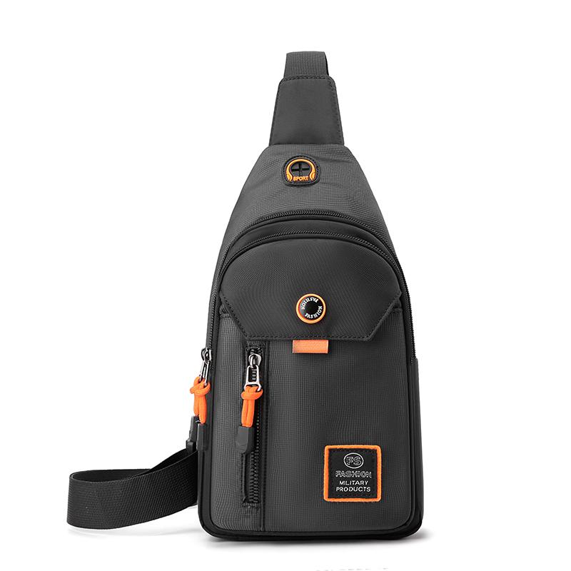 Men Fashion Chest Waist Bag Casual Outdoor Travel Nylon Sling Bag Chest Bag Phone Bag