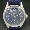 USED MENS HMT JANATA HAND-WINDING INDIAN BLUE COLOR DIAL WATCH a432773-2 R113-a432773