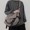 Canvas Messenger Bag Boys Trendy Brand Large Capacity Versatile Retro Backpack Simple Casual Men
