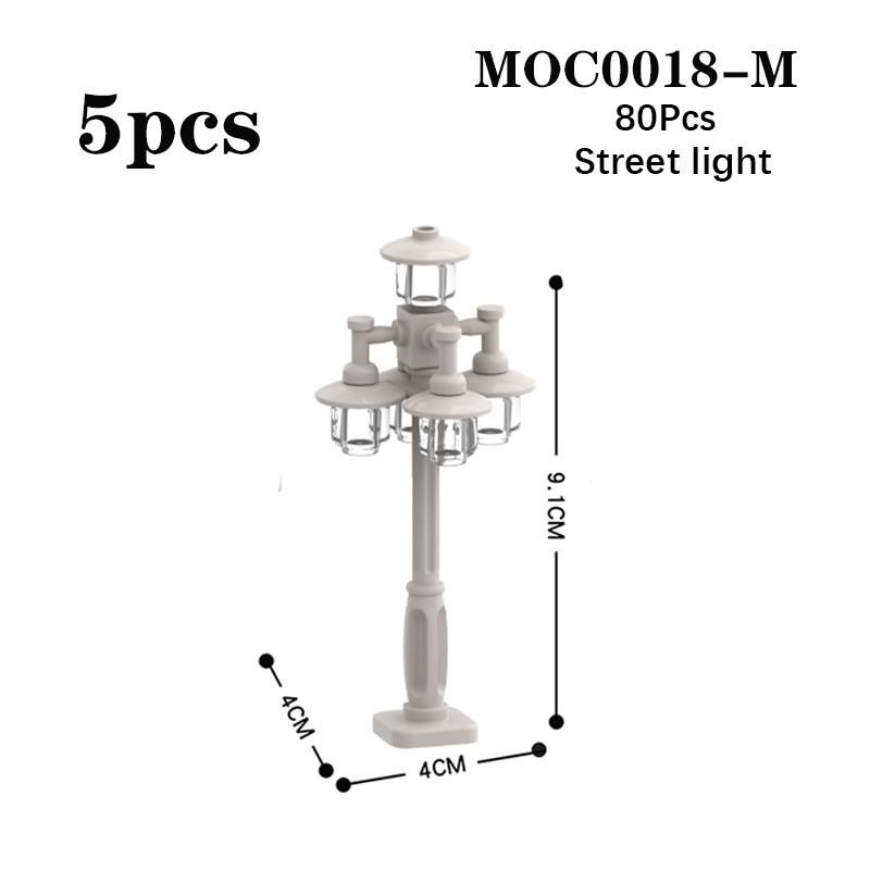 MOC City Serie Hochzeitsbogen Straßenlaterne Schlagzeug Schaukelstuhl Park Straßenansicht Bausteine Spielzeug Für Kinder Kreative Geschenke