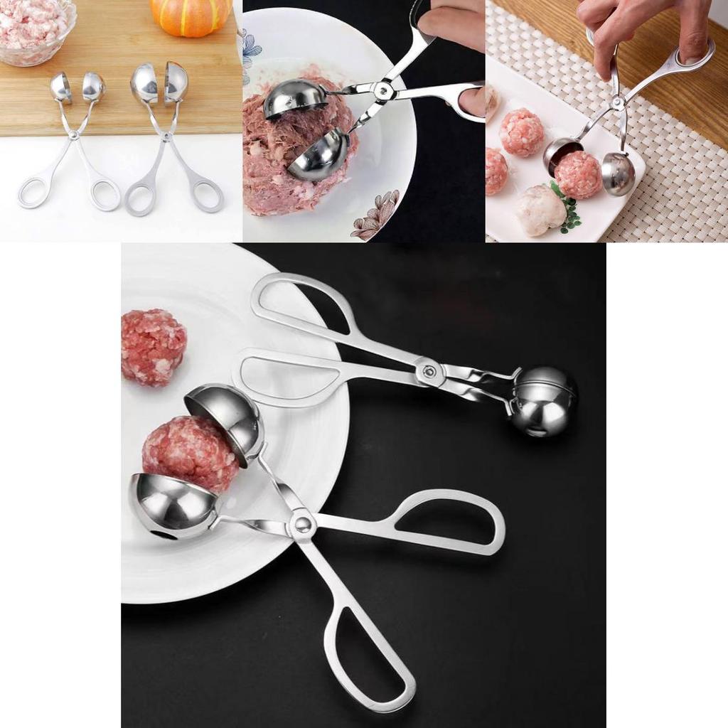 Premium 304 Edelstahl Fleischbällchenformer für müheloses Kochen zu Hause und Meal Prep