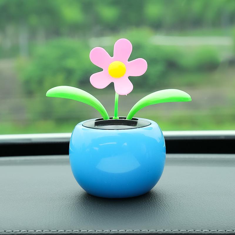Swinging Sunflower Car Ornament - High-Temperature Resistant Interior Decoration