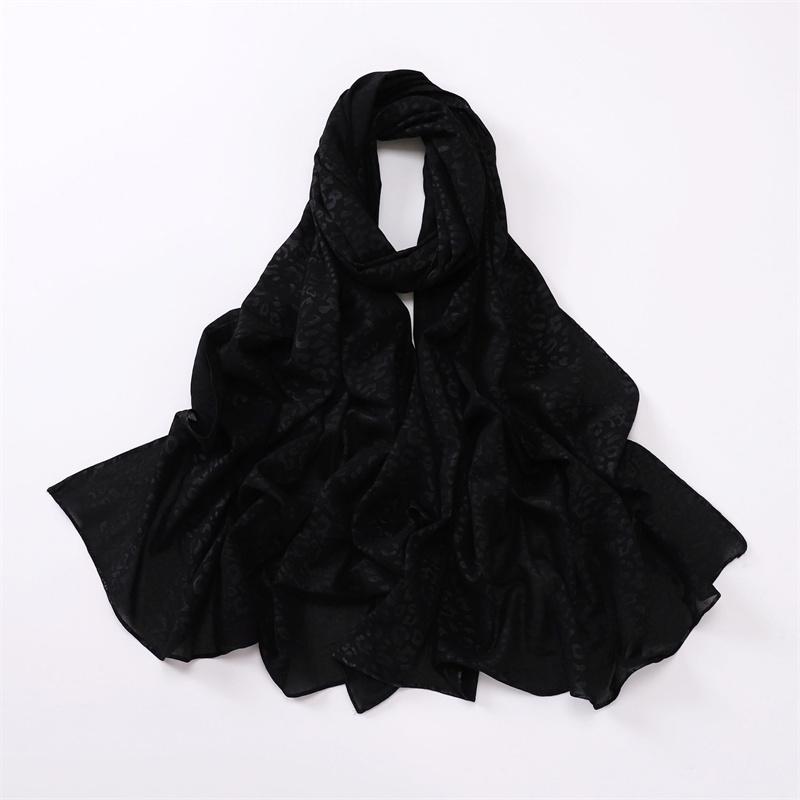 Fashion Press Leopard Dot Bubble Chiffon Instant Hijab Shawl Lady High Quality Wrap Beach Bufandas Ramadan Muslim Sjaal 170*70Cm