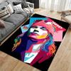 Colorful Pop Art Portrait Carpet suitable as a non-slip mat for the living room or bedroom sofa