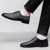 Fashion 2025 New Fashion Men Dress Shoes Men Genuine Leather Oxfords Shoes Casual Lace-up Formal Footwear Business Men's Wedding Shoes