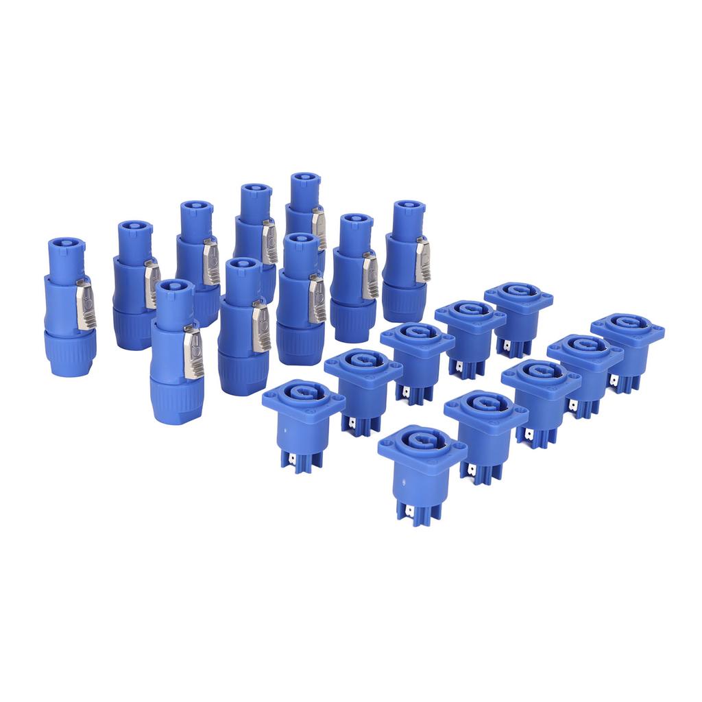 10 Sets 3 Pin Power Connector Professional Stage Light Power Cable Plug for LED Large Screen Speaker