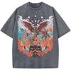 Heißer Anime My Hero Academia Endeavour Hawks Kleidung Herren Damen T-Shirts Gewaschenes Baumwoll-T-Shirt Retro Oversized T-Shirt Harajuku T-Shirt