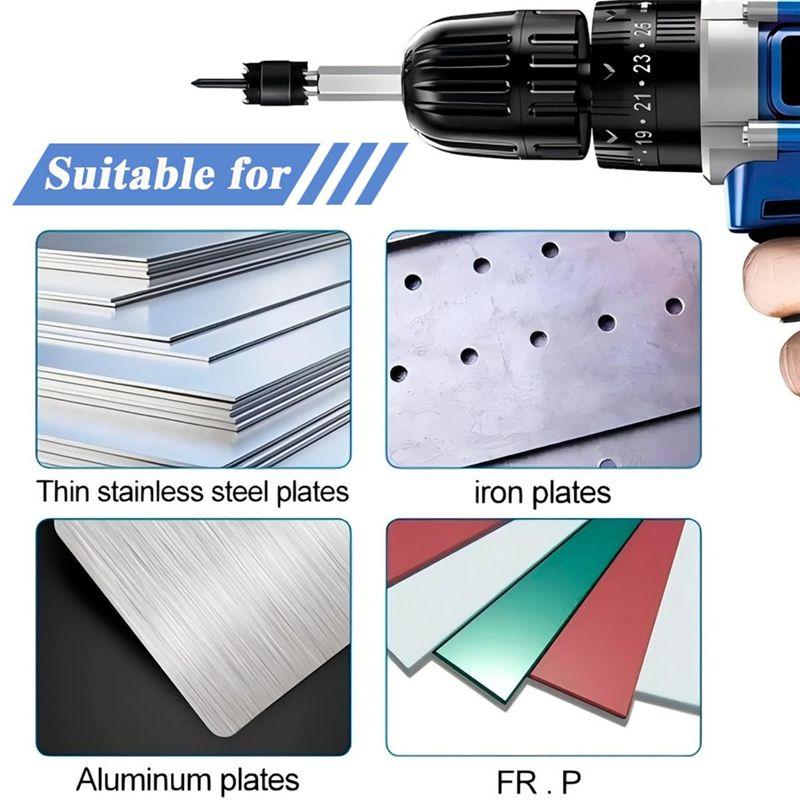 A84X-10Pcs Spot Weld Cutter Sets Double Sided, 3/8In & 5/16In HSS Rotary Spot Weld Cutter Remover Drill For Power Drill Spot