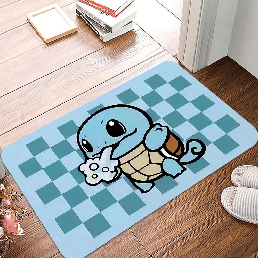 Felpudo con Estampado de Pokémon Pikachu Gengar Alfombra de Área Antideslizante para Sala de Estar Dormitorio Alfombrilla para Puerta de Sofá Alfombra de Piso para Niños Decoración