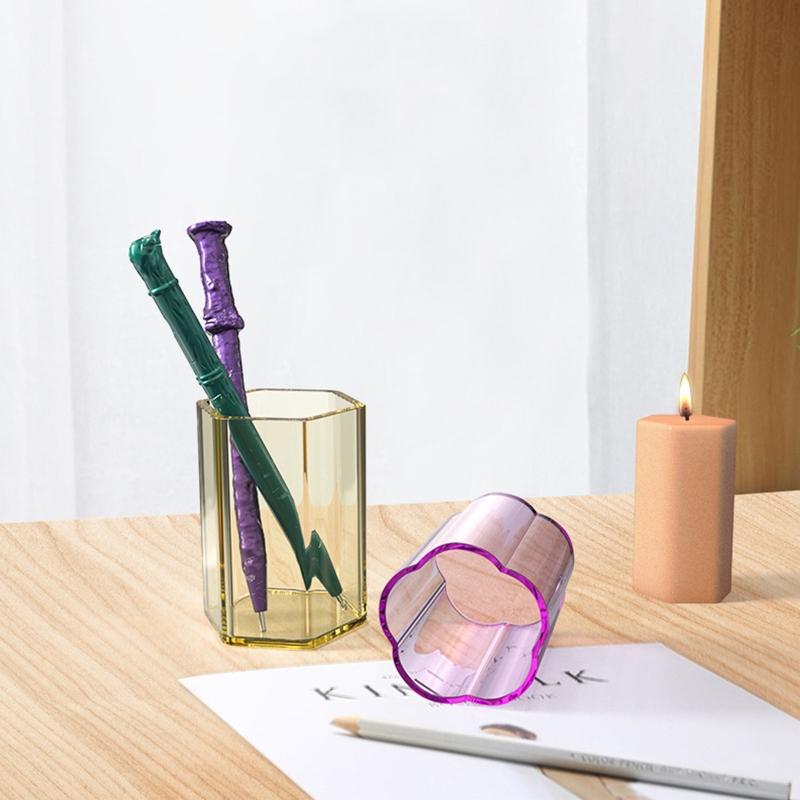 Silicone Resin Mold for Pen Holder Makeup Brushes Container Jewelry Storage DIY Resin Mould Casting Crafts Gift