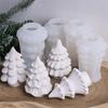 3D Christmas Tree Silicone Candle Mold DIY Christmas Ornaments Craft Gifts Making Aromath Soap Plaster Resin Molds Home Xmas Dec