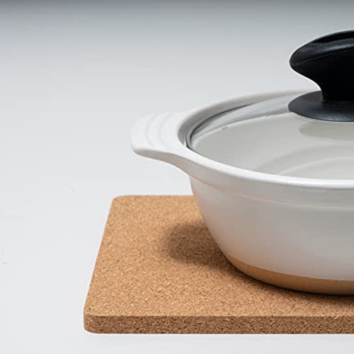 PEARL METAL Oven Chef Cork Trivet, Square, 28 X 20 Cm, HB-3452 Brown