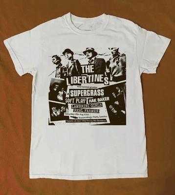 NUOVO The Libertines Band Tour 2025 Regalo Per Fan Dalla S alla 4XL T-shirt Bianca