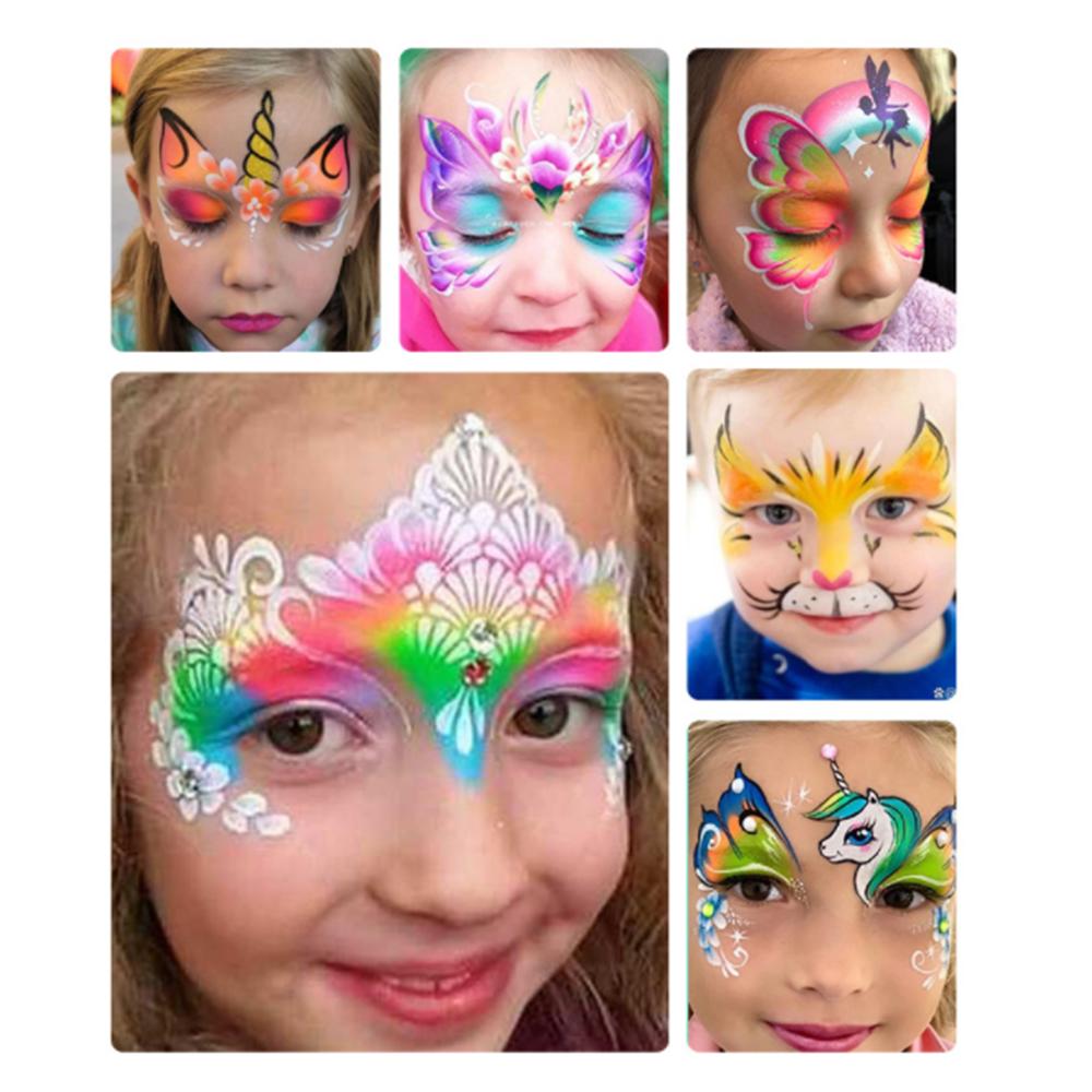 UV Barva na Obličej a Tělo Černá Světla Neonová Fluorescenční Svítící Barva Vodou Aktivovaná Make-up Malířský Pigment