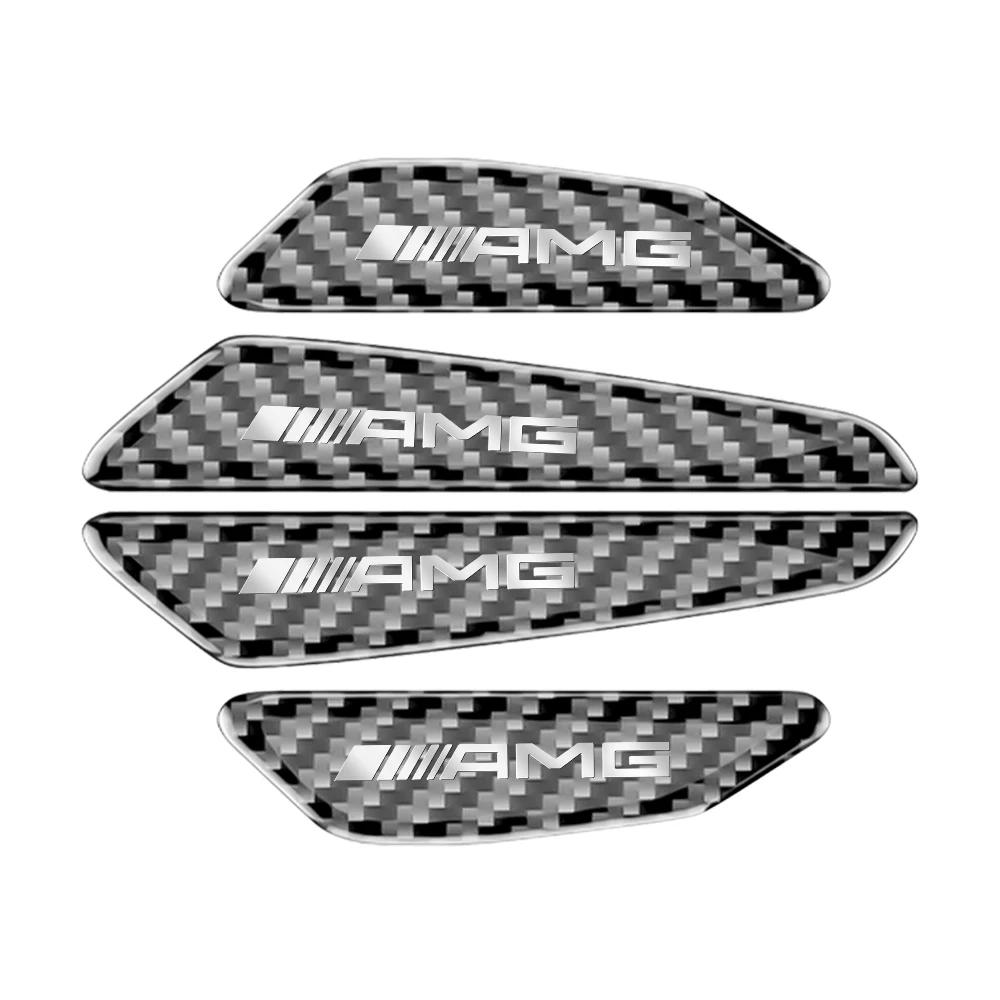 

GLC GLB 4pcs Carbon Fiber Car Door Anti-Collision Scratch-resistant Protector Stickers For Benz AMG W204 W213 W205 W211 W176 Cl
