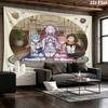 Re Zero Arazzo da Parete Appeso Estetico Coperta in Tessuto Stampato Arazzi Decorativi Per Camera da Letto Soggiorno Decorazioni per la Casa