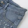 Trendy European-American Rhinestone Denim Shorts: Fashion-Forward, Versatile Streetwear