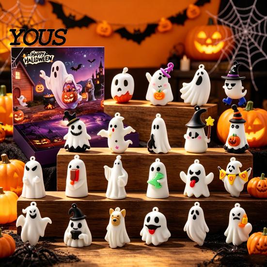 Halloween Advent Calendar 2026, 24 Day Countdown Box with Figures, Activity Spooky Holiday Gift for Kids, Party Decor & Daily Fun With