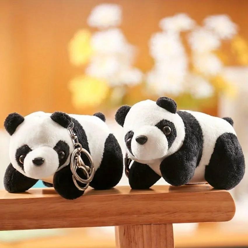 1 Pcs Cartoon Cute Panda Gift Backpack Keychain  Men's Ladies Bag Pendant Suitable for Family and Friends As a Birthday Gift