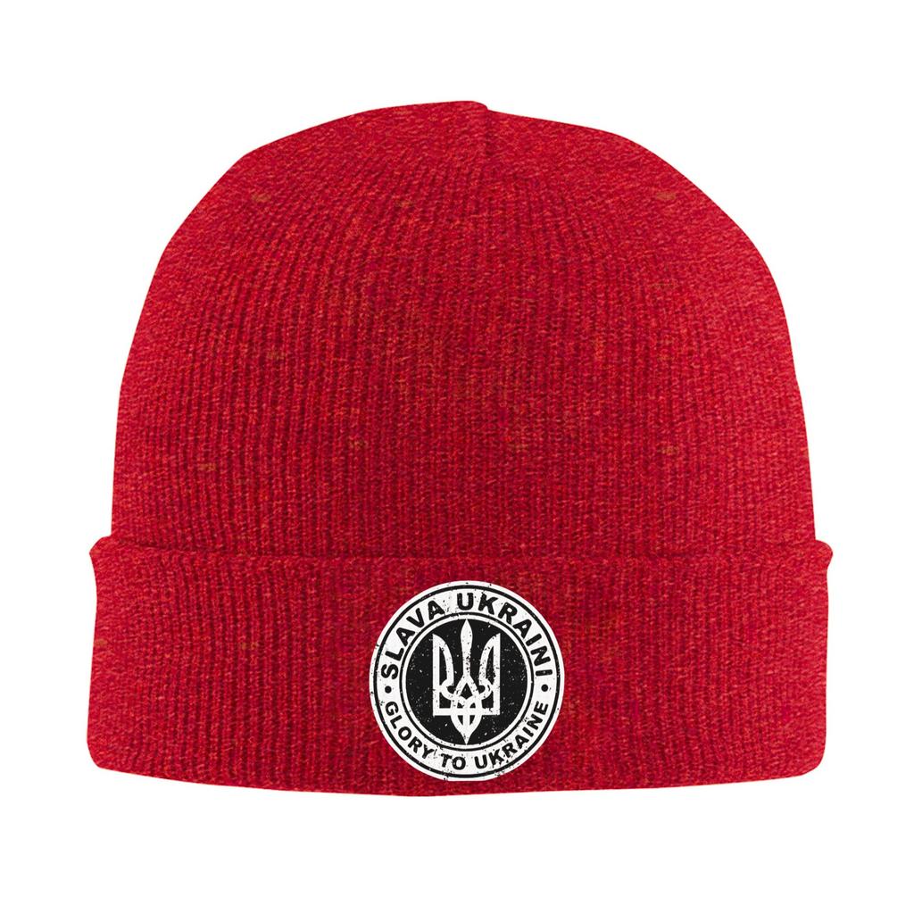 Glory To Ukraine Knit Hat Street Caps Unisex Women Unisex Kpop Beanie Hats Autumn Winter Custom Head Wrap Bonnet Hats