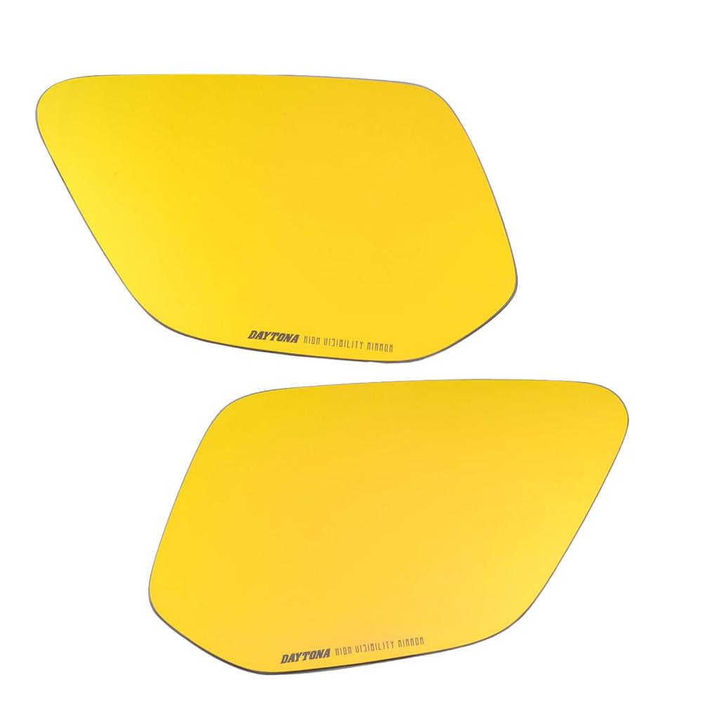Daytona High Visibility Mirror for Wide Easy to See Even in Dim 29723 Motorcycles, Stick-on Mirror, Angle, Light, YAMAHA1, Gold,