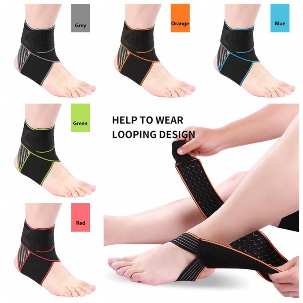 Breathable Fitness Ankle Bandage Adjustable Ankle Brace  for Outdoor Sports Fitness