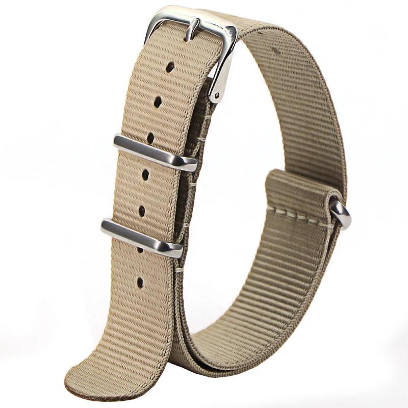 Sport Nylon Watch Band for Women&Men Watch Strap 18mm 20mm 22mm Army Sport Strap Fabric Nylon Watchband Buckle Belt