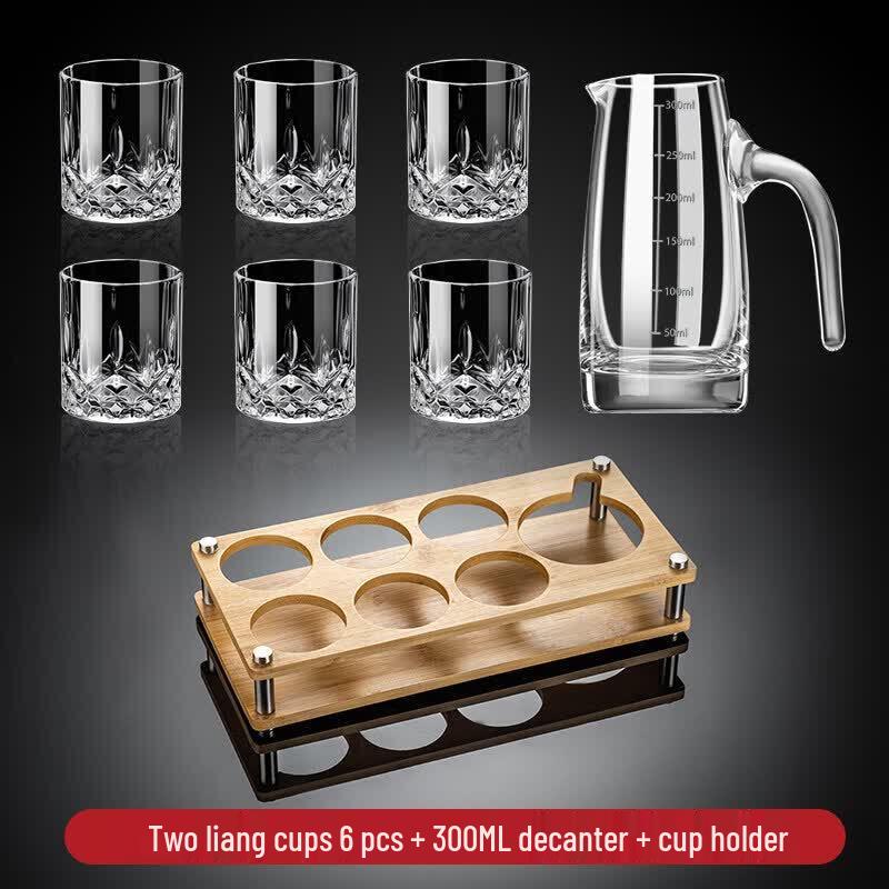 Youluo Premium Handmade Baijiu Glass Set with Decanter