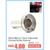 Universal Car Exhaust Muffler Tip Stainless Steel Elbow /Straight Pipe Modified Car Tail Throat Liner Pipe 