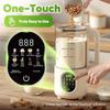 Hacedora de Leche de Nueces de 55 oz, Máquina Hacedora de Leche Vegetal 10 en 1, 800W 20 Cuchillas Mezcla Suave — Hacedora de Leche de Soja/Almendras/Avena — Máximo Caliente 27 oz, Un Toque
