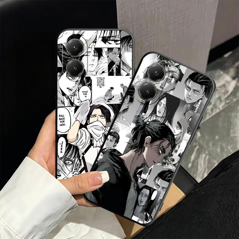 A-Attack On T-Titan Anime Soft Phone Case for Xiaomi Poco X5 X6 X7 X8 Pro Max X3 F7 F8 Ultra M8 M7 M6 M5 Redmi 15 15C 14C 13C 12