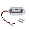 3style 6 LED Car Truck License Plate Lights Truck RV Trailer Van Tail Lamp Waterproof Signal Lamp White Lighting Bulbs 12-24V