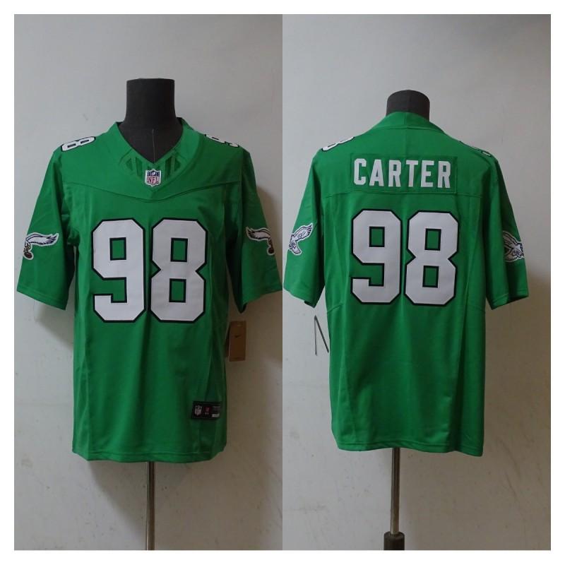Philadelphia Eagles NFL Fotbalový dres Pánský Retro Styl Týmový Uniforma Košile Oblečení pro Fanoušky Den Zápasu