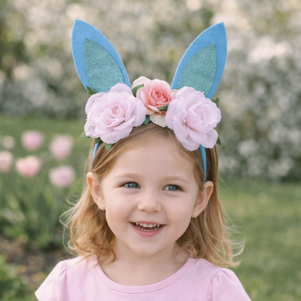 Non-slip Rabbit Ears Headbands Colorful Happy Easter Headdress Cosplay Headbands  Party Supplies