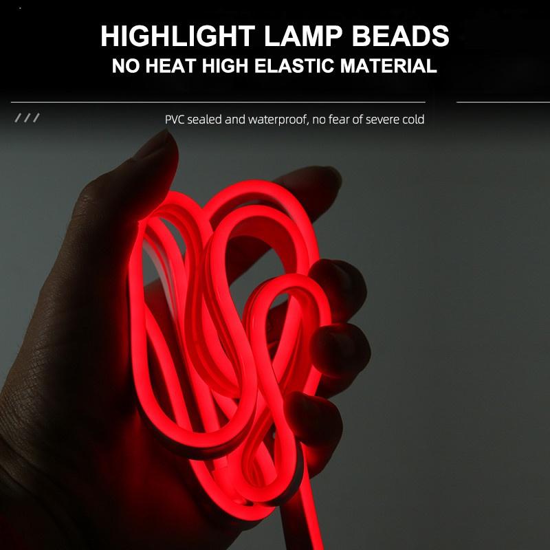 Universal Car Hood Daytime Running Light Strip Waterproof Flexible LED Auto Decorative Atmosphere Lamp Ambient Backlight Car Styling Accessories